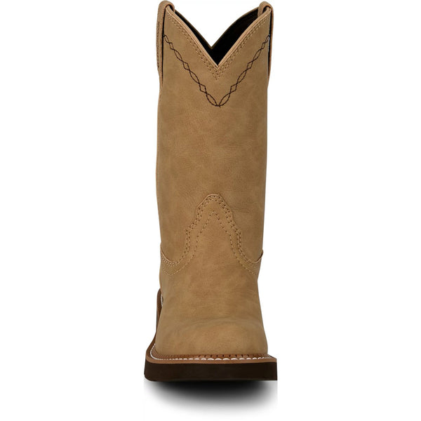 JUSTIN GYPSY LILLIE BEIGE ROUND TOE BOOT