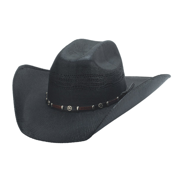 GO ROUND BLACK  20X STRAW HAT