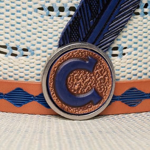 CHARLIE 1 HORSE BLUE ROAN STRAW HAT