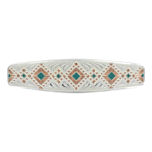 Two Tone Southwestern Beats Barrette