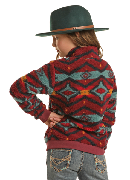 GIRLS SHERPA 1/4 ZIP PULLOVER