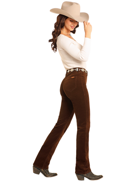 LADIES CORDUROY MODEST BOOTCUT JEANS