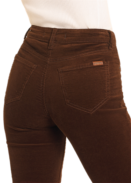 LADIES CORDUROY MODEST BOOTCUT JEANS