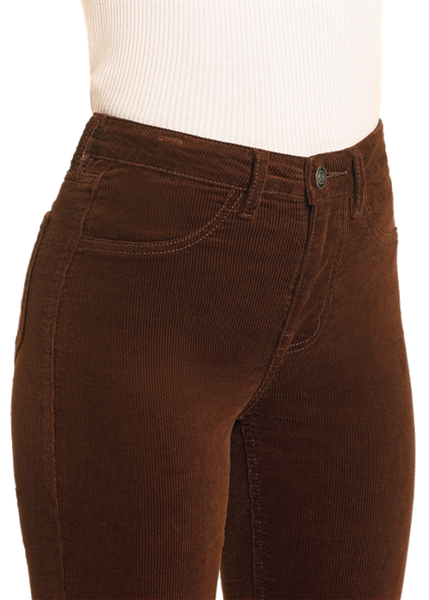 LADIES CORDUROY MODEST BOOTCUT JEANS