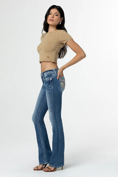 LADIES WARM WINGS BOOT CUT JEANS