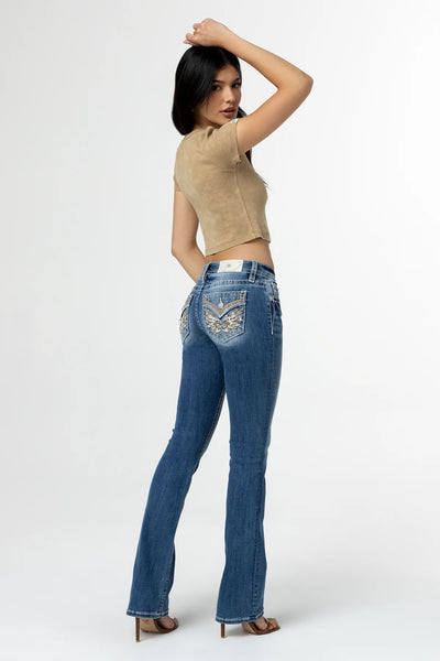 LADIES WARM WINGS BOOT CUT JEANS