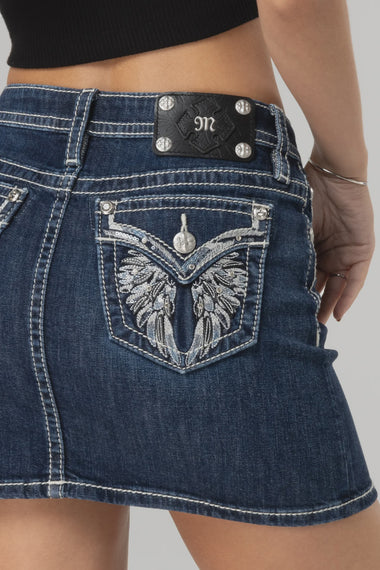 FALLEN ANGEL WINGS MINI SKIRT