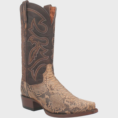 MENS STURGIS PYTHON SAND/BROWN BOOT