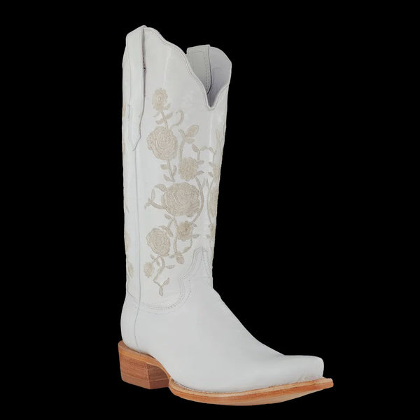 LD R WATSON WEDDING WHITE COWHIDE BOOT
