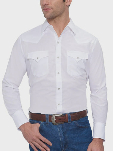 MENS L/S SOLID SNAP SHIRT