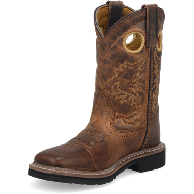 YOUTH BROWN AMARILLO BOOT