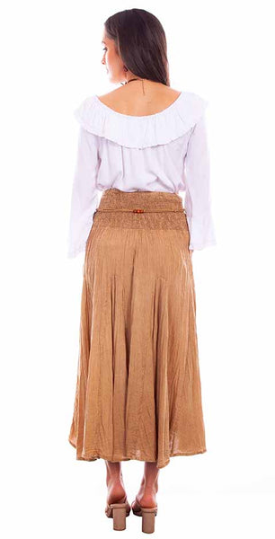 Ladies Acid Wash Full Length Skirt