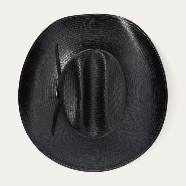 STETSON COAL MINE BLACK STRAW HAT