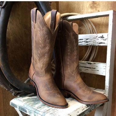 LADIES HILLBILLY GOLDEN WESTERN BOOTS