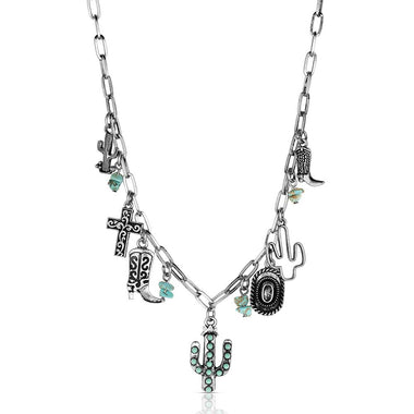 Western Cowgirl Charm Necklace