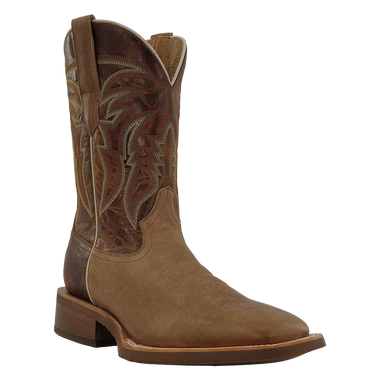 MENS SAND COWHIDE W/CARAMEL COWHIDE BOOT
