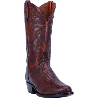 MENS WINSTON TEJU LIZARD TAN BOOTS
