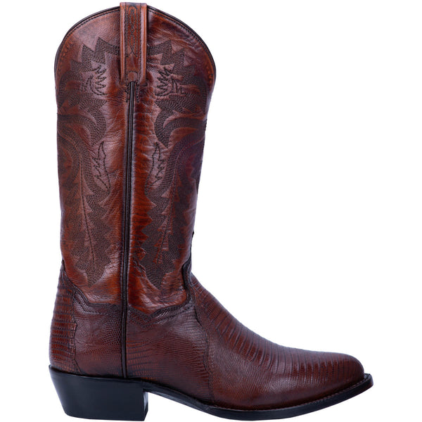 MENS WINSTON TEJU LIZARD TAN BOOTS