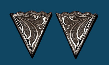 GERMAN SILVER COLLAR TIPS