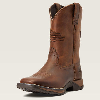 ARIAT YOUTH ANTHEM PATRIOT DISTRESSED BOOTS