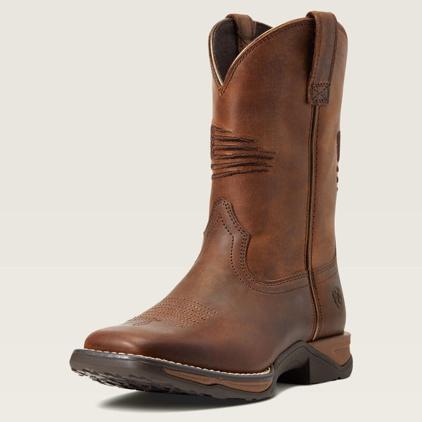 ARIAT YOUTH ANTHEM PATRIOT DISTRESSED BOOTS