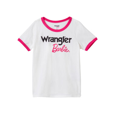 GIRLS WRANGLER X BARBIE RINGER TEE