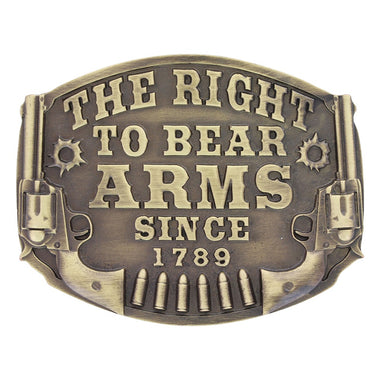 Heritage Attitude Right to Bear Arms Buckle