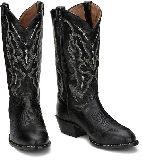 MENS BONHAM BLACK SMOOTH OST SKIN BOOT