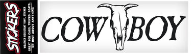 COWBOY STEER STICKER