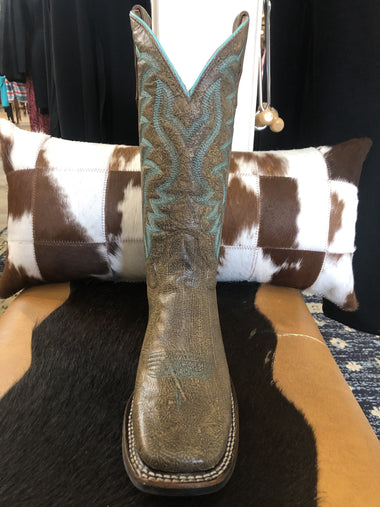 LD PEANUT EMBROIDERY WIDE SQ. TOE