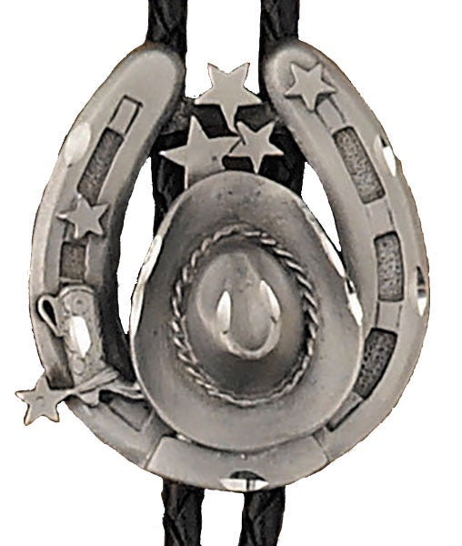 HAT AND HORSESHOE BOLO TIE