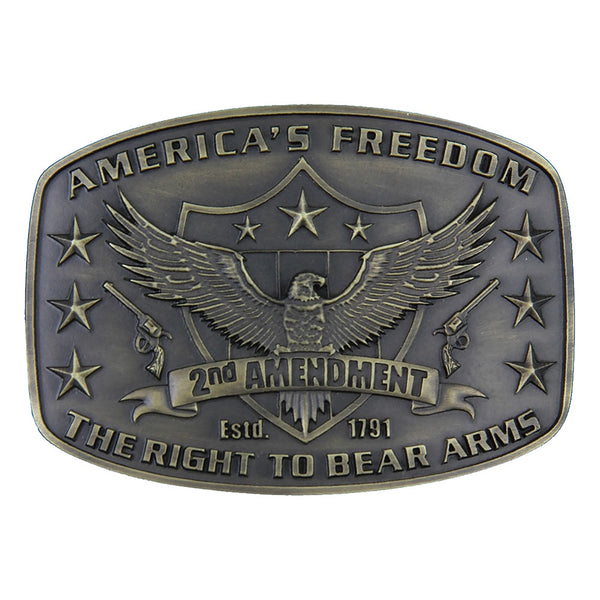 Attitude 2nd Amendment Heritage Buckle