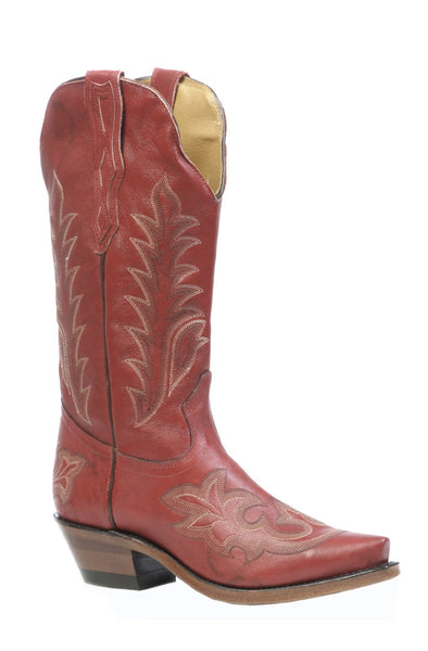 LADIES BOULET DEERLITE RED WESTERN BOOT
