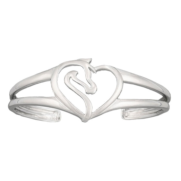 Horse Heart Cuff Bracelet