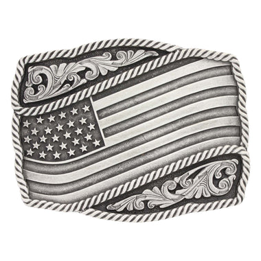 Attitude Waving Flag  Buckle