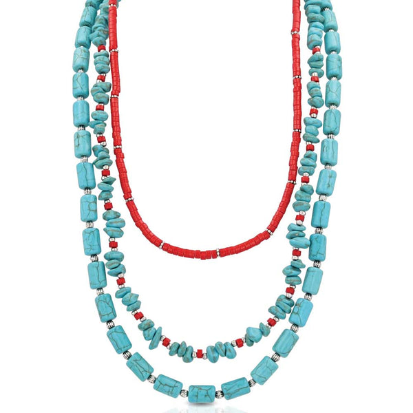 Understated Southwest Beaded Attitude Necklace