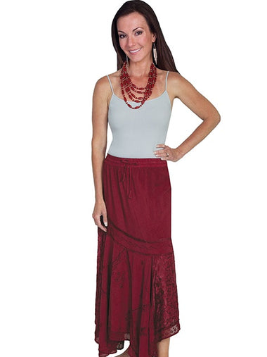 LADIES ASYMMETRICAL RAYON SKIRT