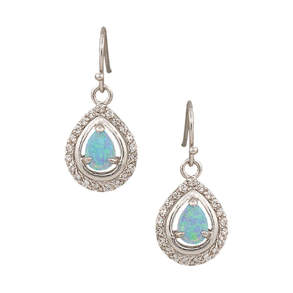 River Lights on Ice Teardrop Earrings