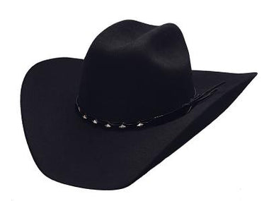 BLACK TRUE WEST 8X FUR BLEND HAT