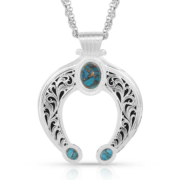 ROMANCING THE STONE SQUASH BLOSSOM NECKLACE