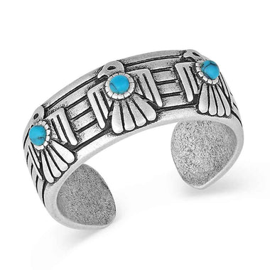 Rising Above Thunderbird Turquoise Ring