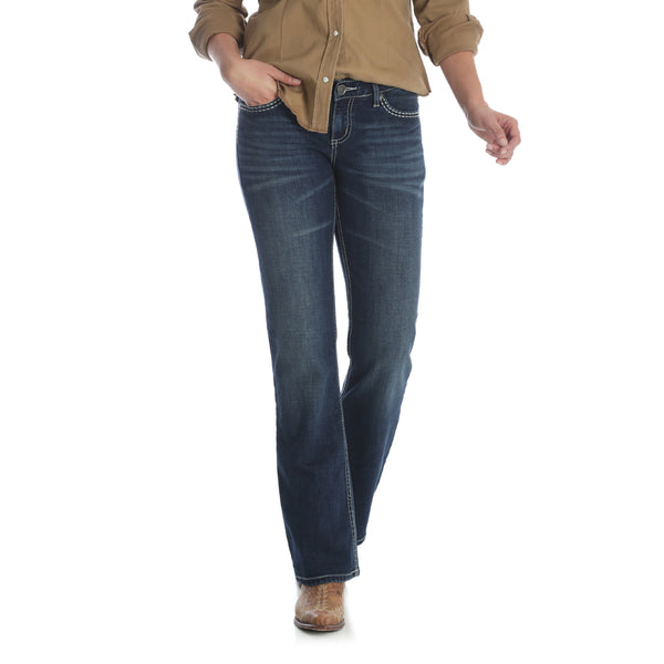 WOMENS SHILOH RIDING JEANS MED WASH