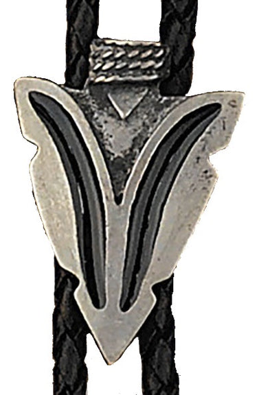 ARROWHEAD WITH BLACK EPOXY BOLO TIE