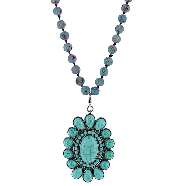 Revolving Turquoise Attitude Necklace