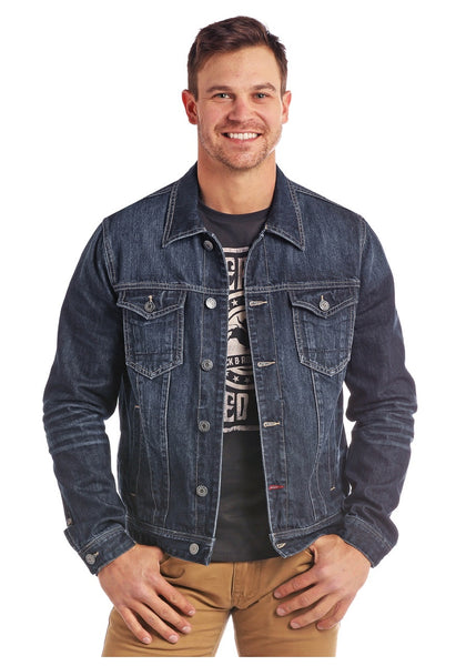 Khaki Rock And Roll Denim Jacket