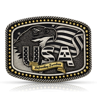 Defending Freedom USA Buckle