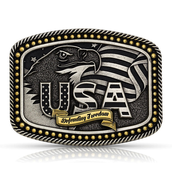 Defending Freedom USA Buckle