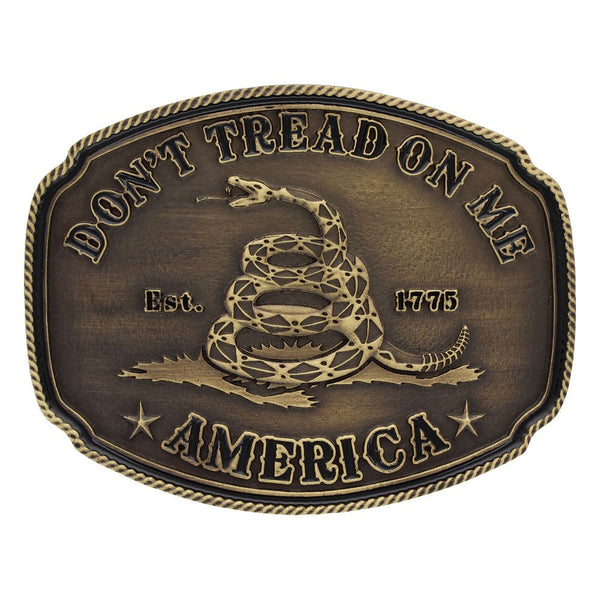 Attitude American Gadsden Don't Heritage Buckle