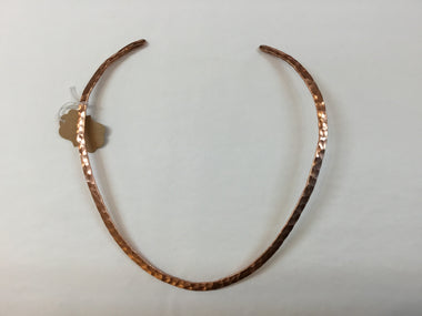 LONG HAMMERED COPPER COLLAR