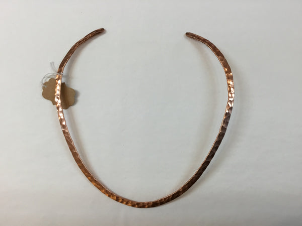 LONG HAMMERED COPPER COLLAR